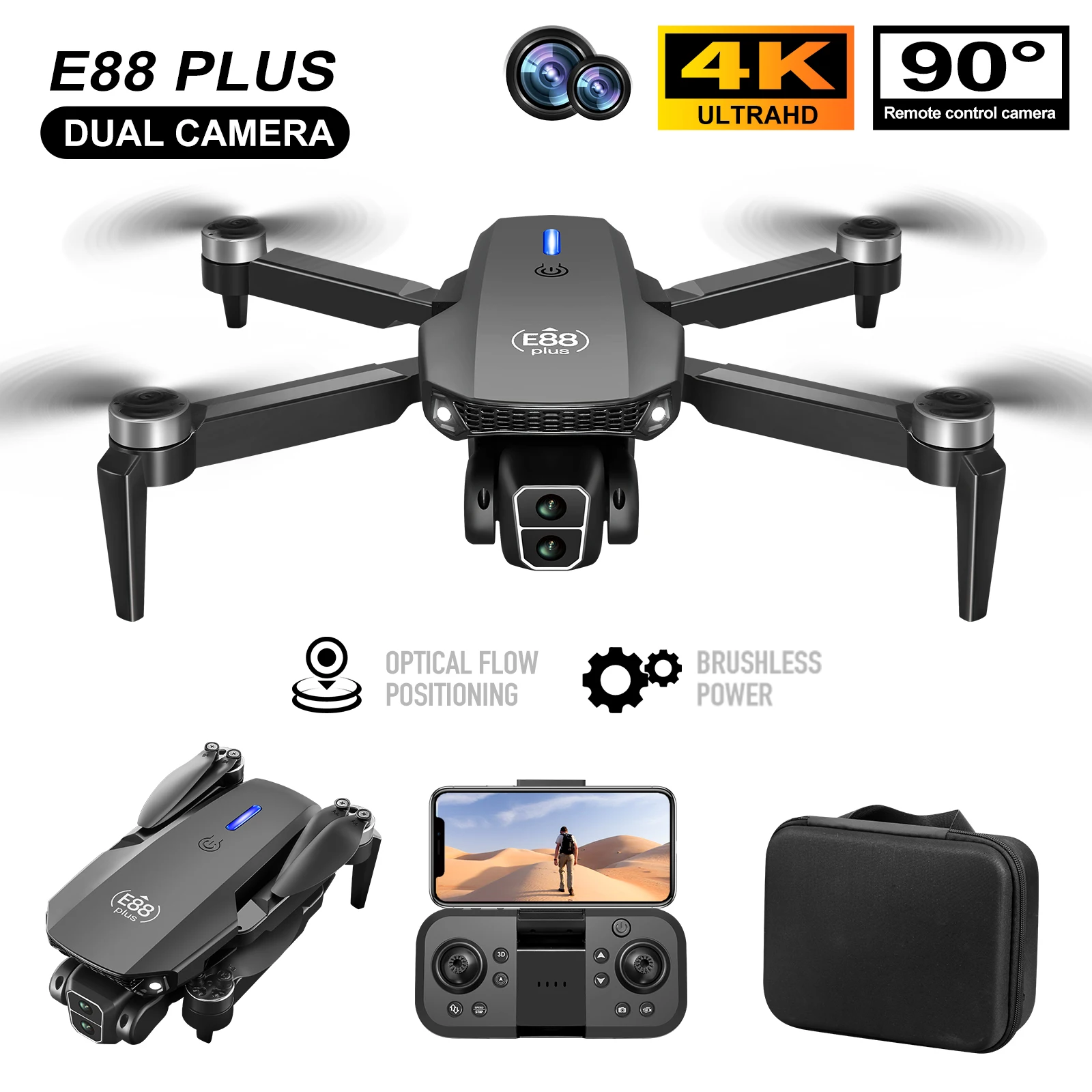 Drone Racing Camera - Новый дрон для квадрокоптера E88 Plus: