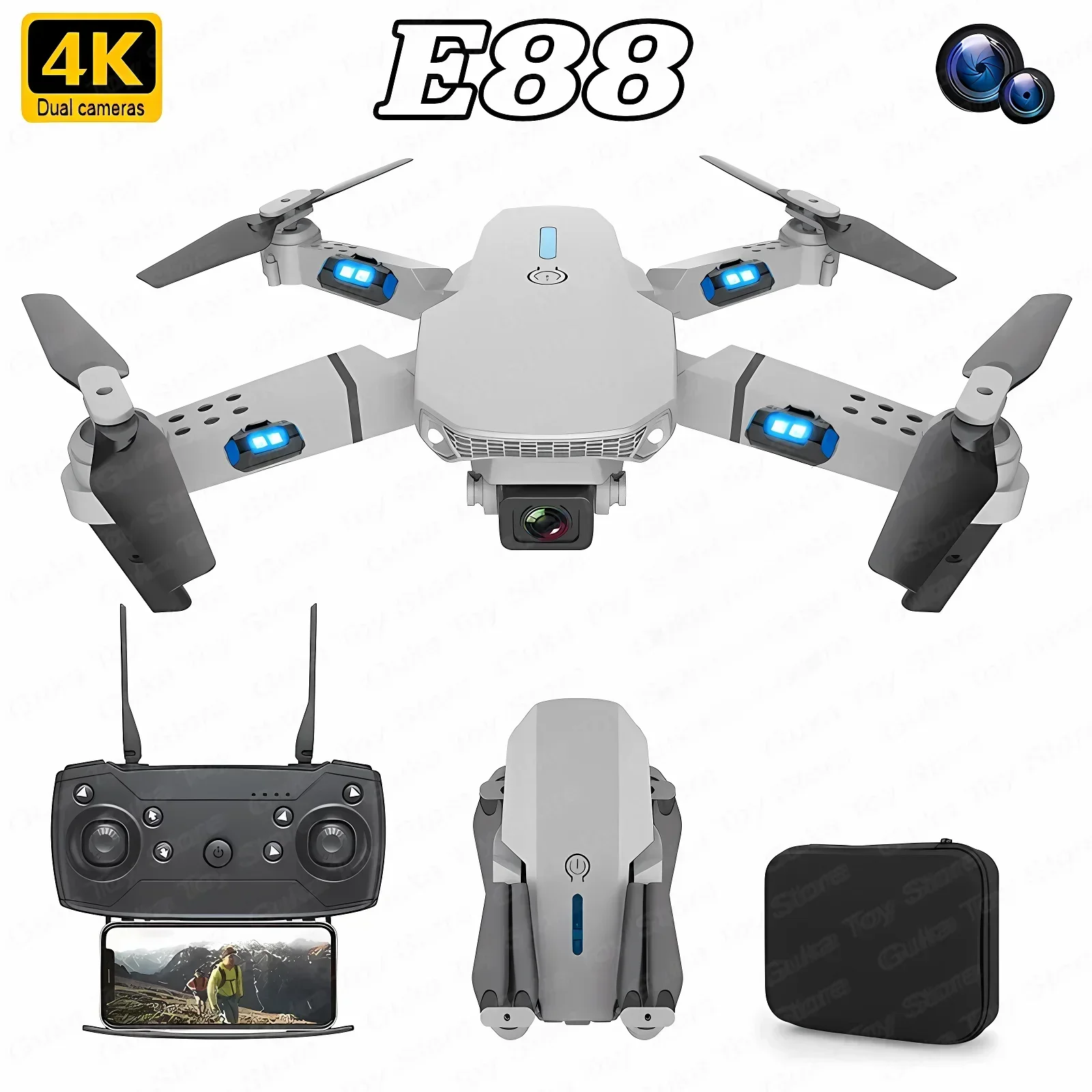 Drone Racing Camera - E88 Pro WIFI FPV Дрон Широкоугольный