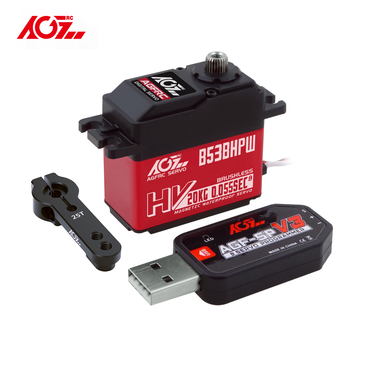 Сервопривод AGFRC B53BHPW HV S – обзор и цена Drone Racing Receiver